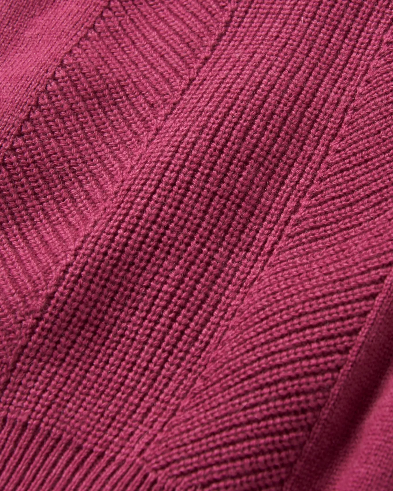 Hideout Übergroßer Bio-Strickpullover - Rhabarber