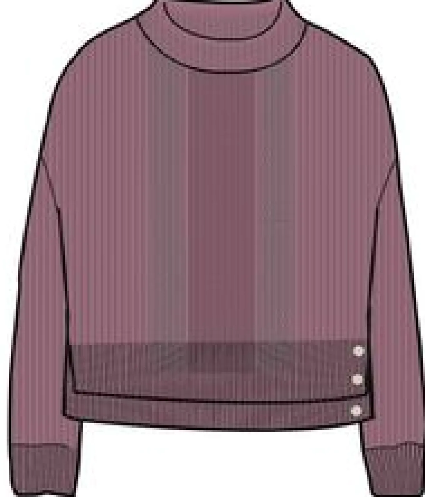 Hideout Übergroßer Bio-Strickpullover - Rhabarber