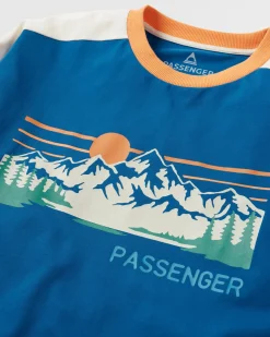 Hilltop Organic Cotton LS T-Shirt - Azure Blue