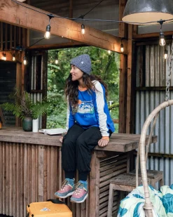 Hilltop Organic Cotton LS T-Shirt - Azure Blue