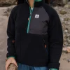 Home 2.0 1/2 Zip Recyceltes Sherpa-Fleece - Schwarz
