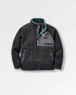 Home 2.0 1/2 Zip Recyceltes Sherpa-Fleece - Schwarz