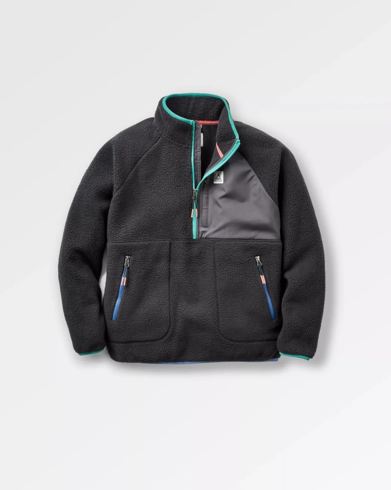 Home 2.0 1/2 Zip Recyceltes Sherpa-Fleece - Schwarz