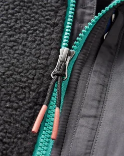 Home 2.0 1/2 Zip Recyceltes Sherpa-Fleece - Schwarz