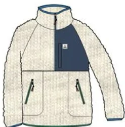 Home 2.0 Recyceltes Sherpa-Fleece - Hafermehl