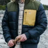 Journey Recycelte Isolierjacke - Schwarz/Khaki