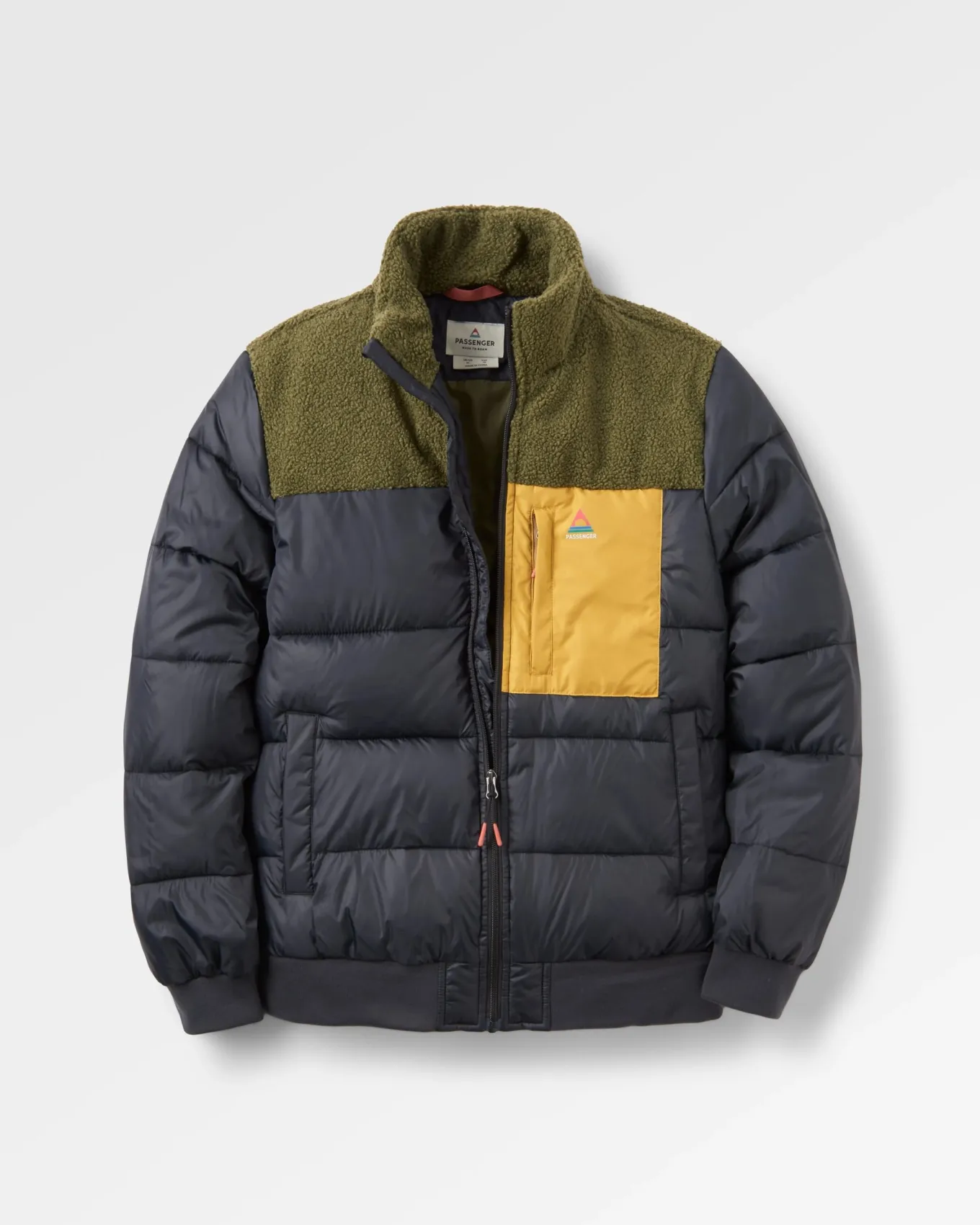 Journey Recycelte Isolierjacke - Schwarz/Khaki