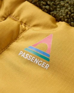 Journey Recycelte Isolierjacke - Schwarz/Khaki