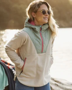 Juana Recyceltes Polar-Kapuzenfleece - Hafermehl