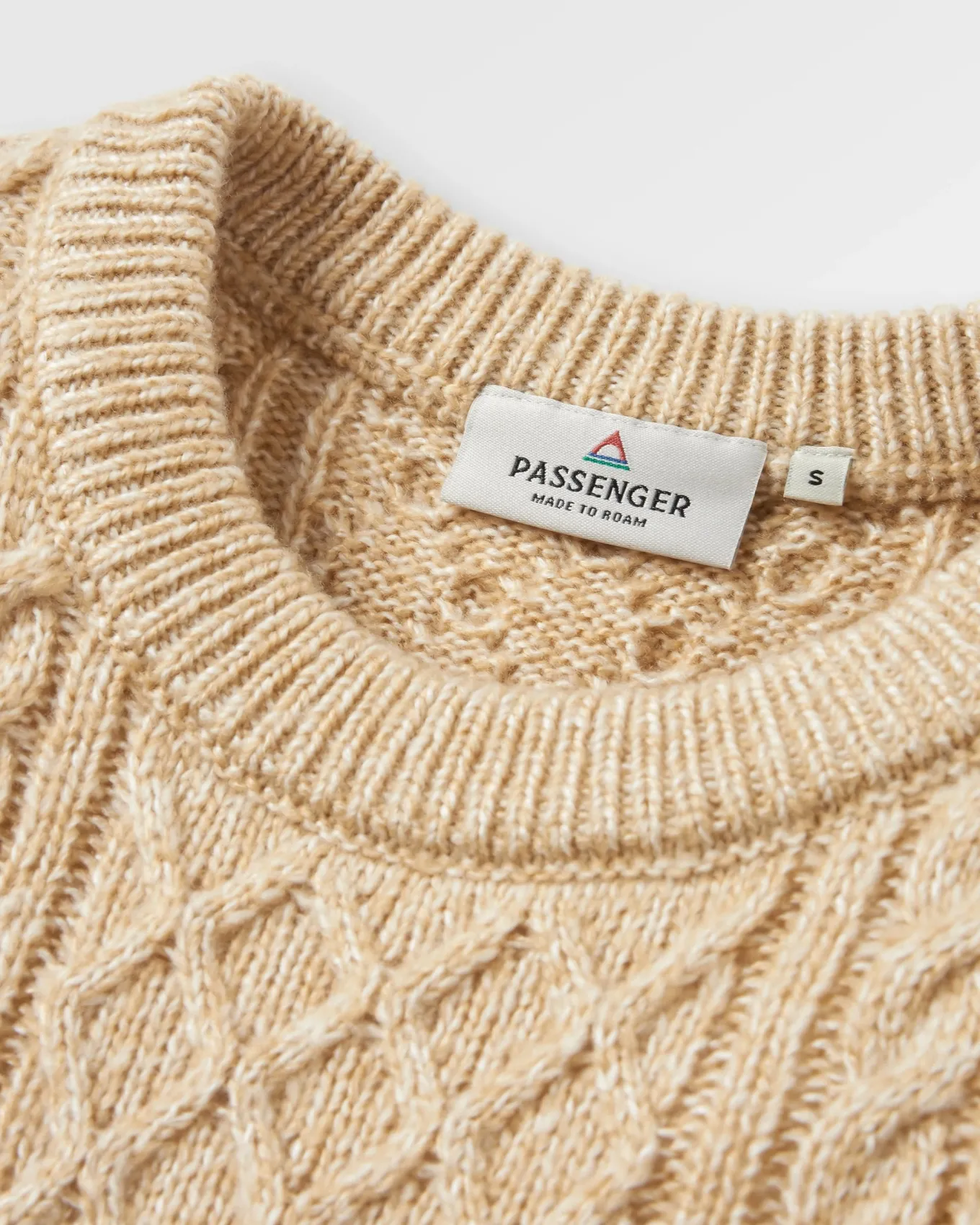 Juniper Recycelter Gestrickter Pullover - Biskuit