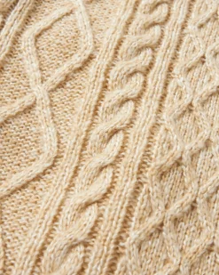 Juniper Recycelter Gestrickter Pullover - Biskuit