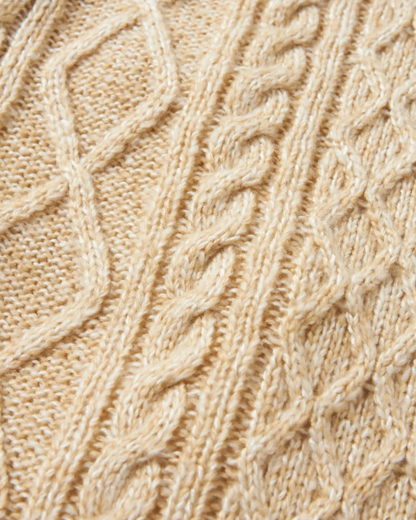 Juniper Recycelter Gestrickter Pullover - Biskuit