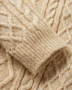 Juniper Recycelter Gestrickter Pullover - Biskuit