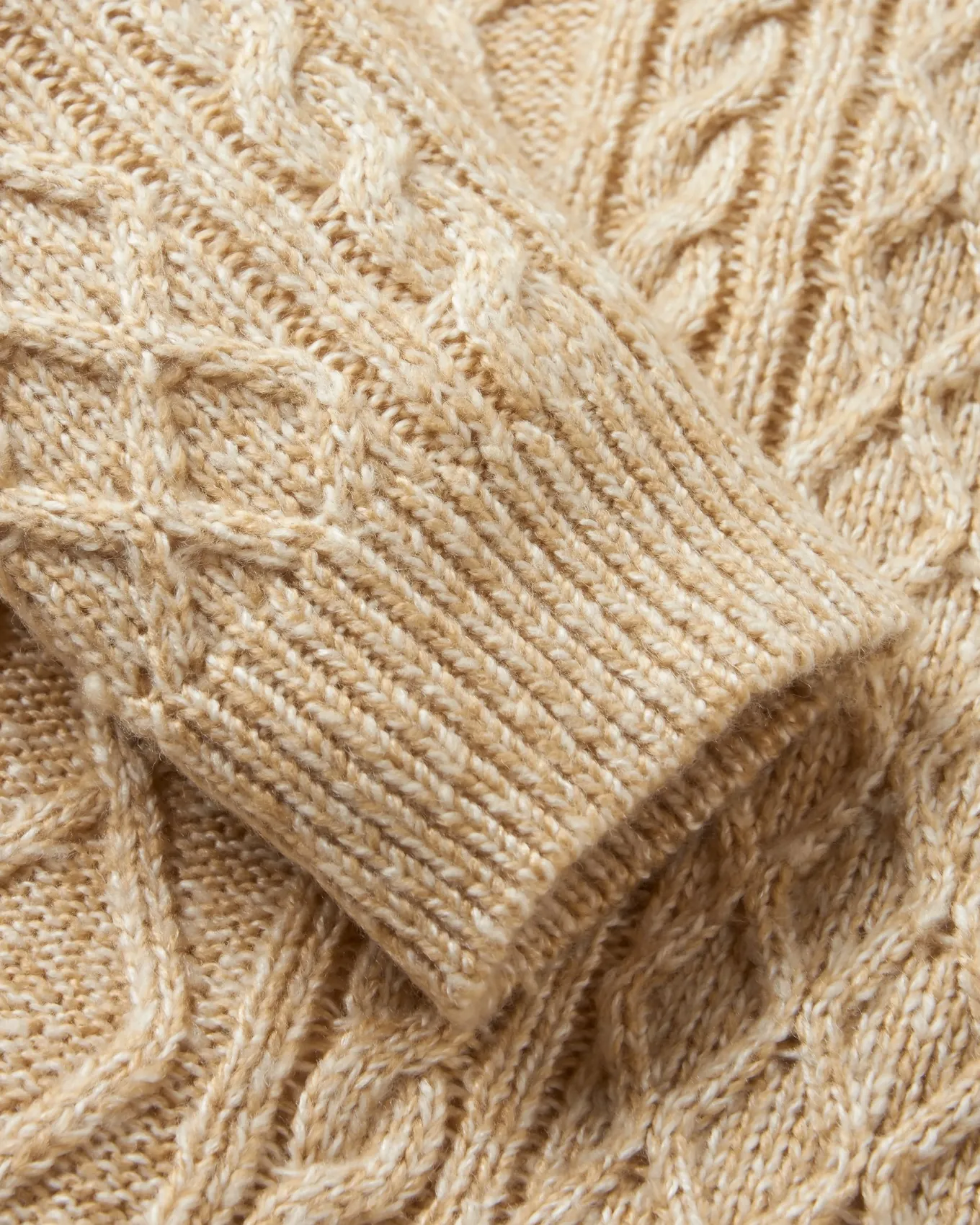 Juniper Recycelter Gestrickter Pullover - Biskuit
