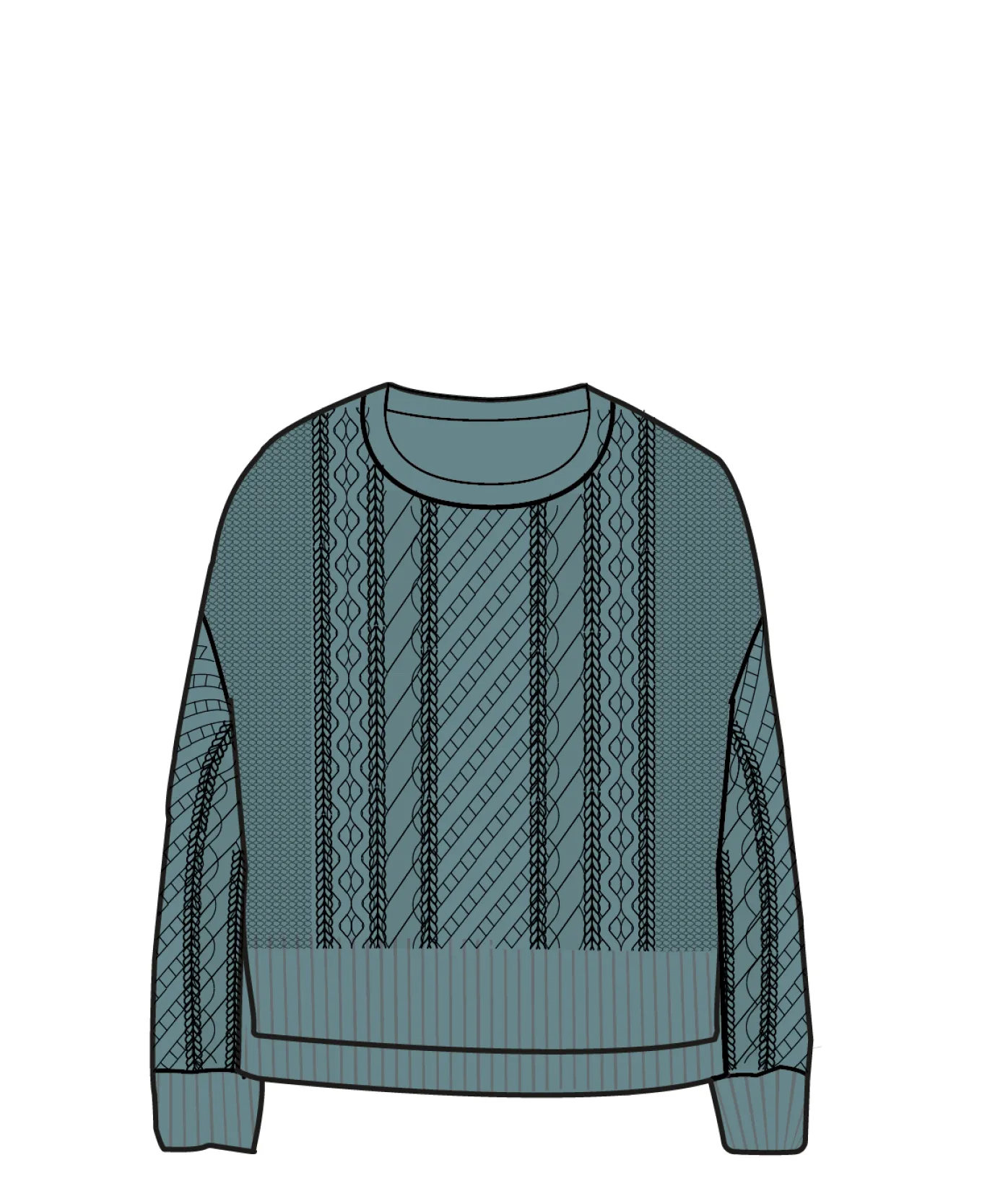Juniper Recycelter Gestrickter Pullover - Arktis