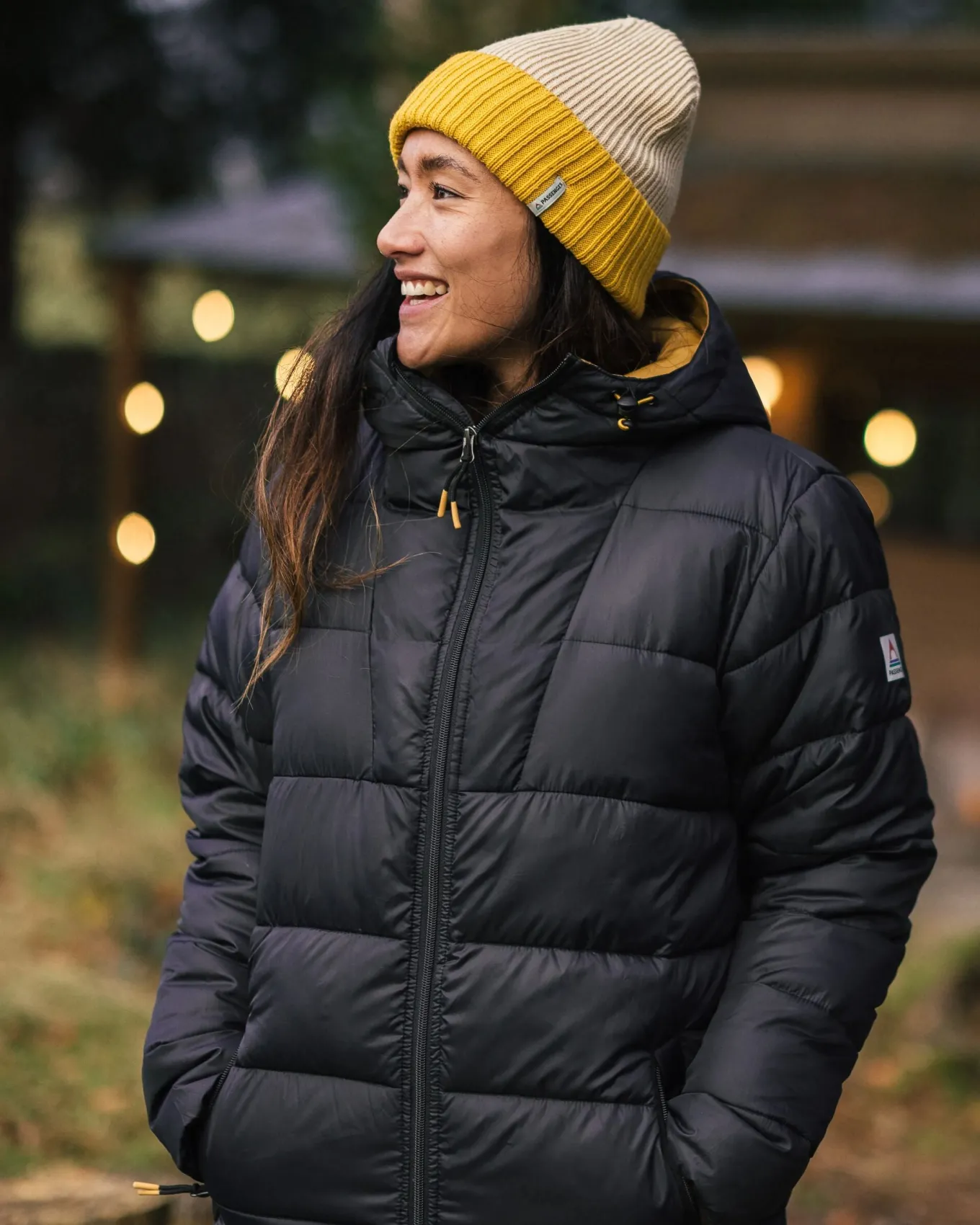 Kai Recycelte Isolierjacke - Schwarz