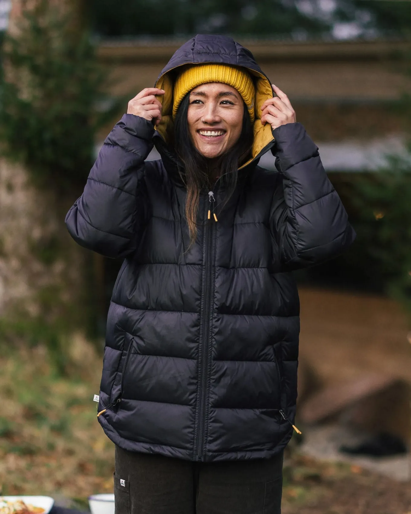 Kai Recycelte Isolierjacke - Schwarz