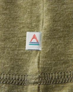 Kirkwood strukturiertes aktives T-Shirt - Khaki