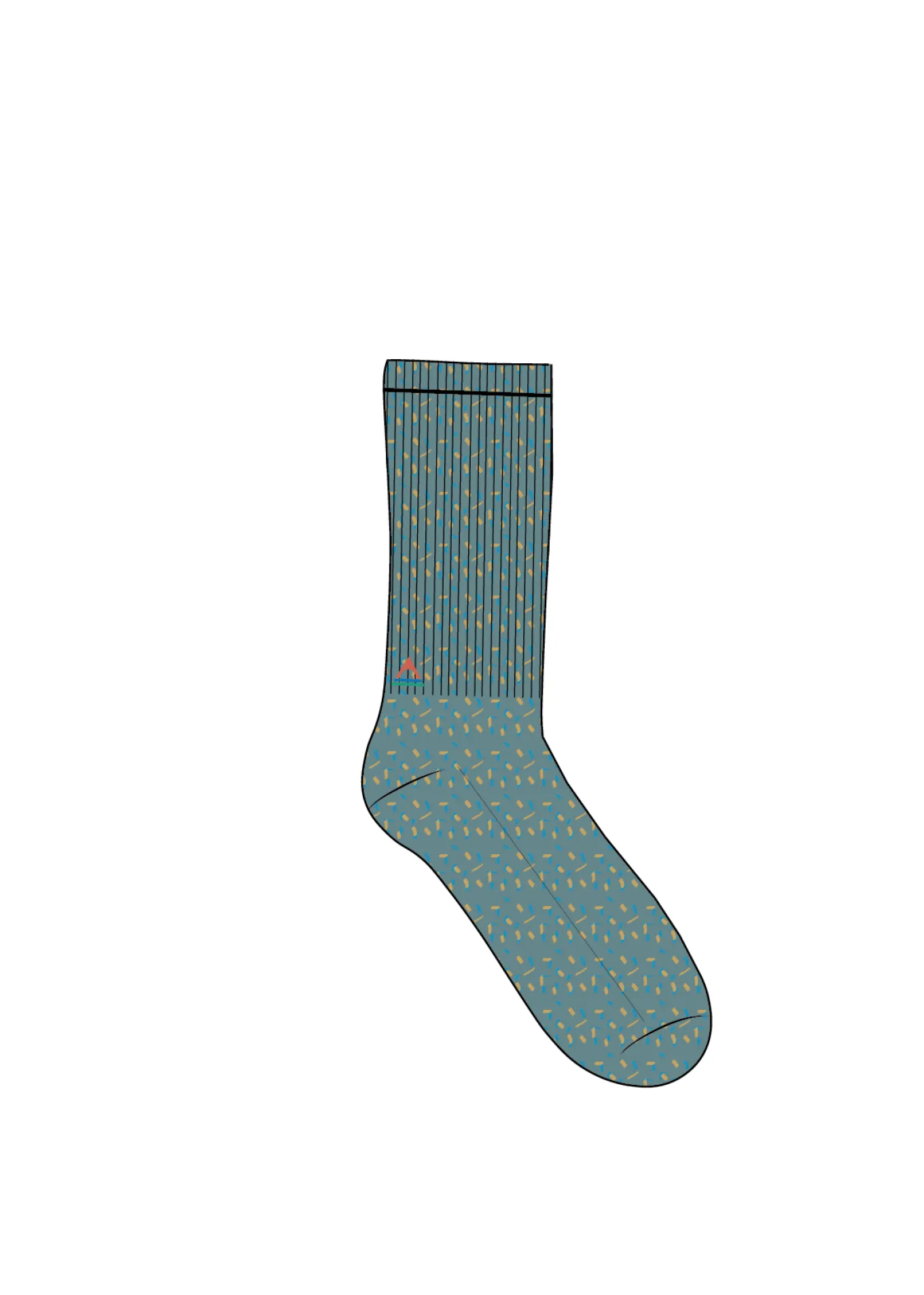 Kiruna Socken aus schwerem Stoff - Arktis