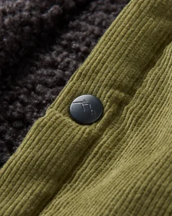 Kodiak 2.0 Sherpa Lined Cord Overshirt - Khaki