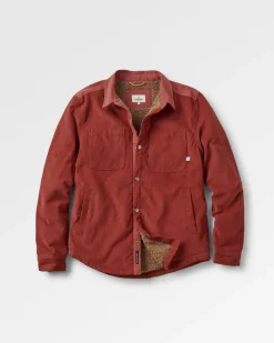Kodiak 2.0 Sherpa-gefüttertes Cord-Overshirt - Roter Ocker