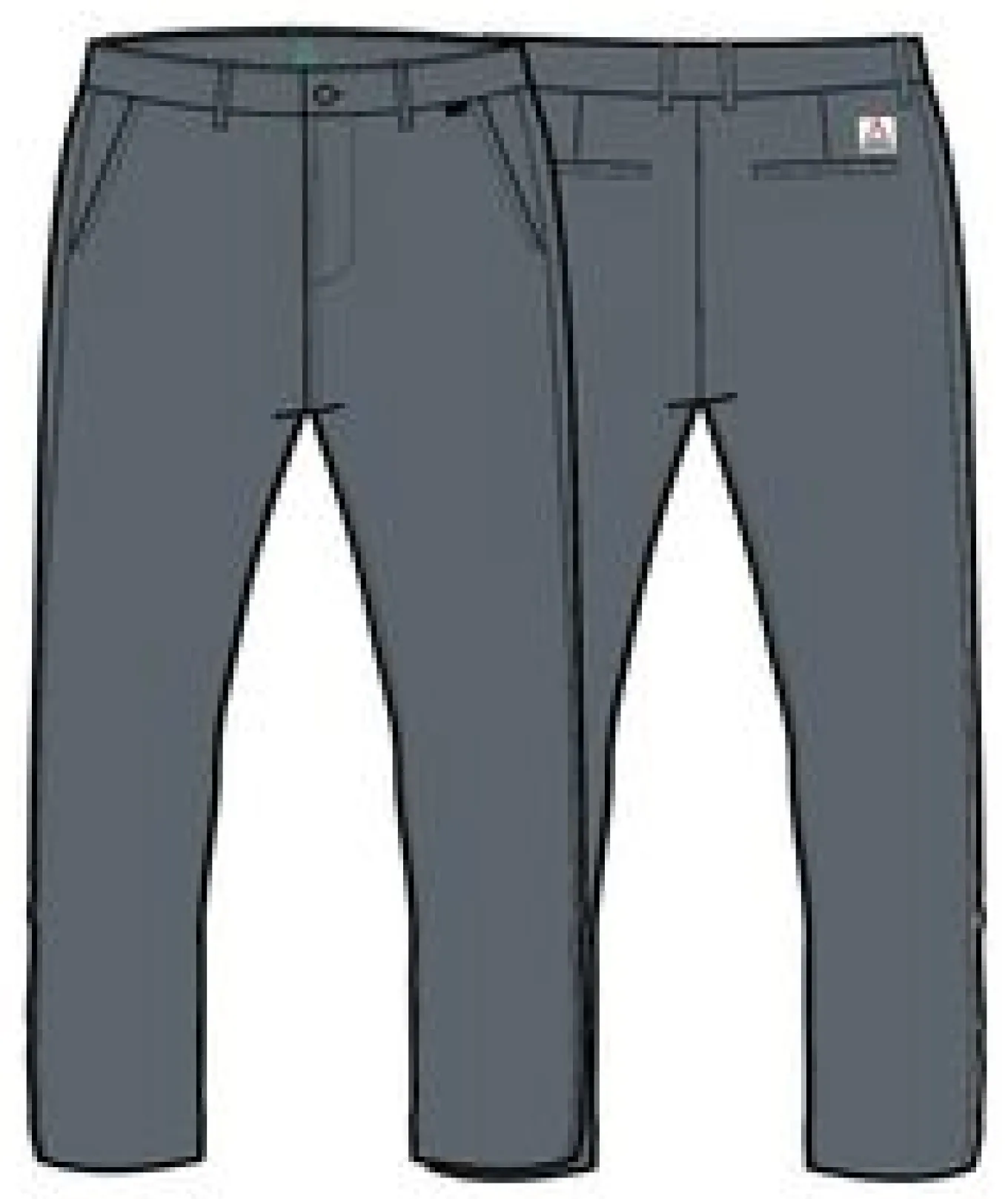 365 Leichte Bio-Baumwoll Hose - Sturmgrau