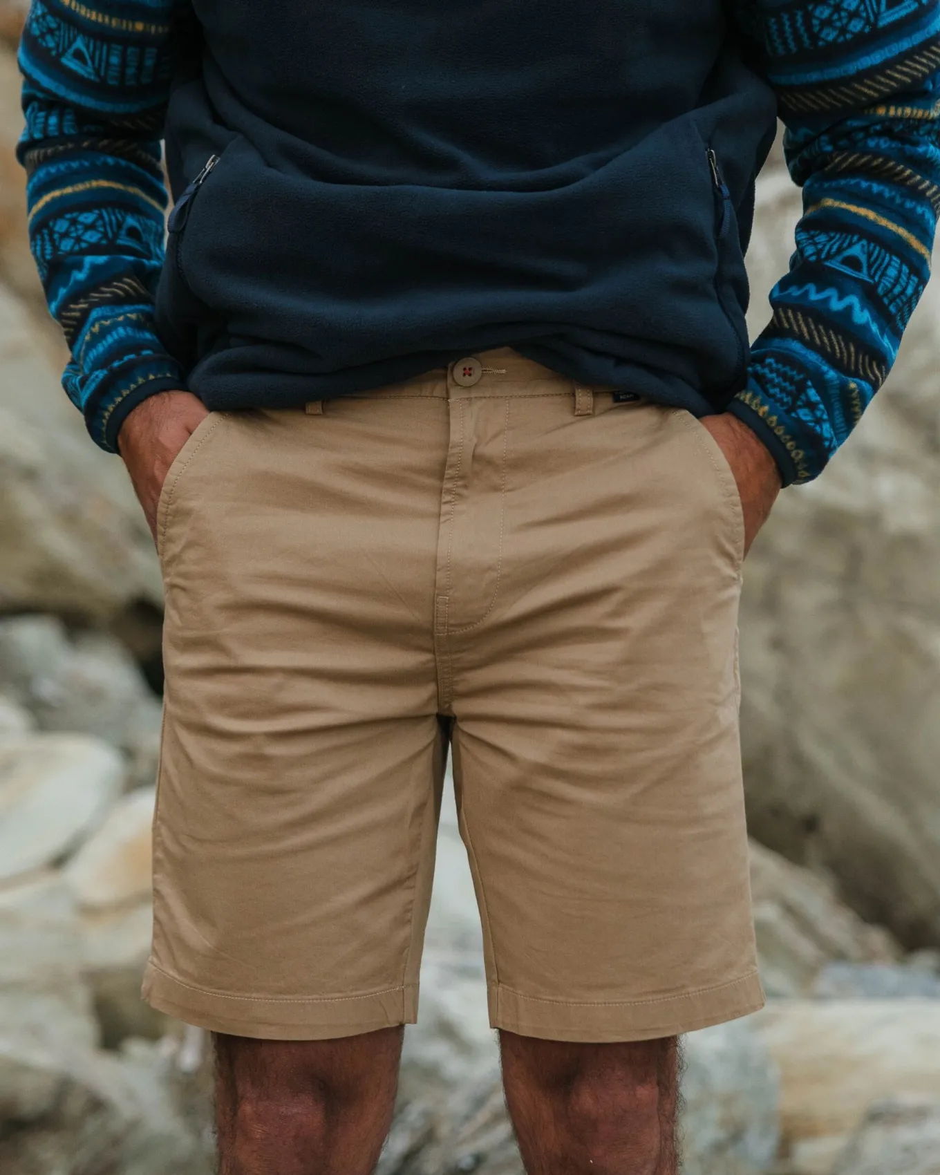365 Leichte Bio-Baumwollshorts - Keks