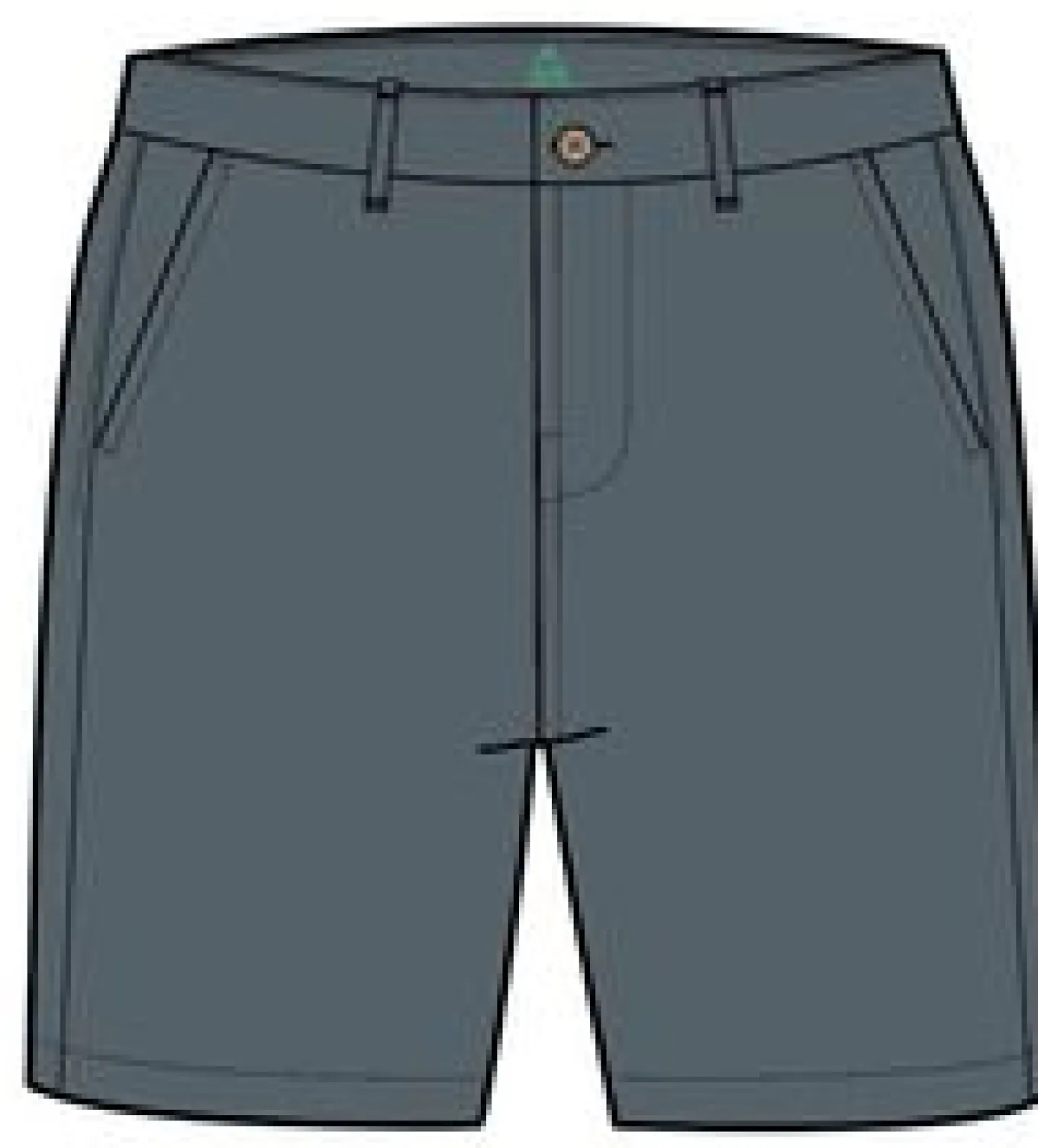 365 Leichte Bio-Baumwollshorts - Sturmgrau