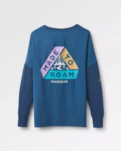 Lotus Recyceltes Aktives Langarm-Top - Dunkler Denim