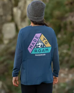 Lotus Recyceltes Aktives Langarm-Top - Dunkler Denim