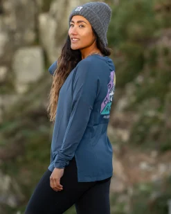 Lotus Recyceltes Aktives Langarm-Top - Dunkler Denim