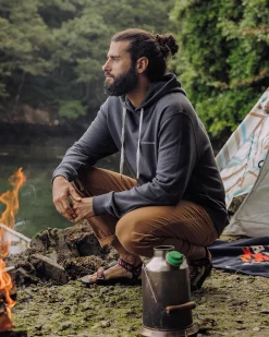 Made to Roam Recycelter Kapuzenpullover - Verblasstes Schwarz