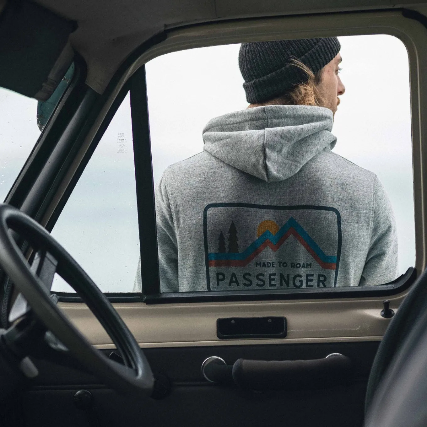 Made to Roam Recycelter Kapuzenpullover - Graumeliert