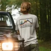 Made To Roam Recyceltes Baumwoll-T-Shirt - Graumeliert
