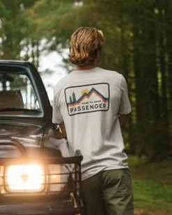 Made To Roam Recyceltes Baumwoll-T-Shirt - Graumeliert