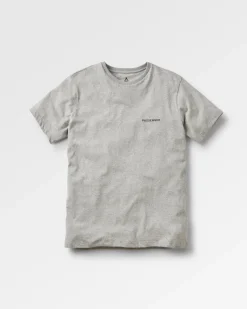Made To Roam Recyceltes Baumwoll-T-Shirt - Graumeliert