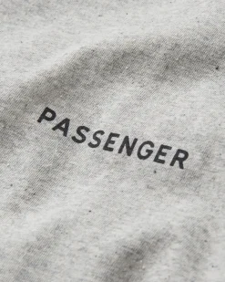 Made To Roam Recyceltes Baumwoll-T-Shirt - Graumeliert