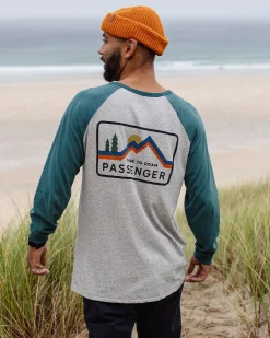 Made to Roam Recyceltes Langarmshirt - Graumeliert
