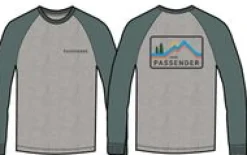 Made to Roam Recyceltes Langarmshirt - Graumeliert