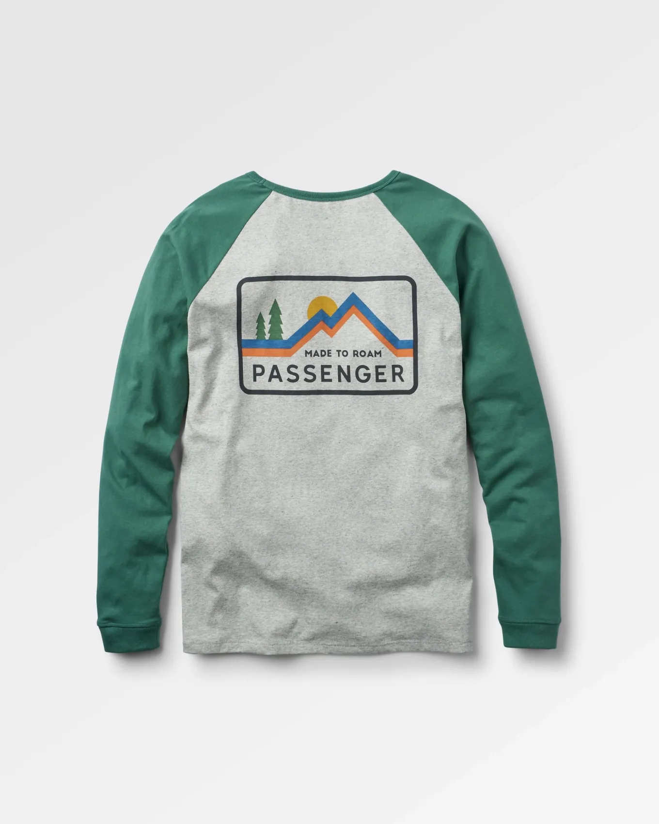 Made to Roam Recyceltes Langarmshirt - Graumeliert