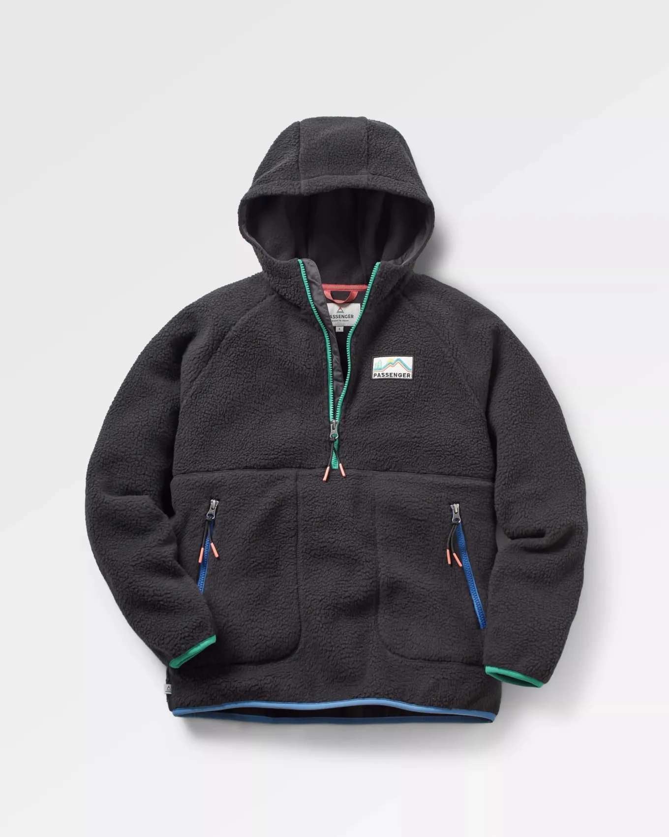 Maine 2.0 1/2 Zip Recyceltes Sherpa-Fleece - Schwarz