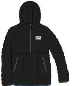Maine 2.0 1/2 Zip Recyceltes Sherpa-Fleece - Schwarz