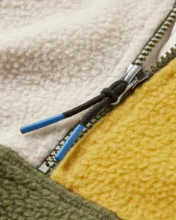 Maine 1/2 Zip Recyceltes Sherpa Fleece - Khaki