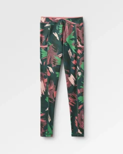 Mantra Recycelte Aktiv Leggings - Abstrakte Bergtanne