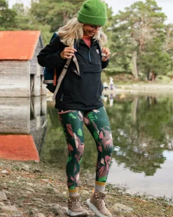 Mantra Recycelte Aktiv Leggings - Abstrakte Bergtanne