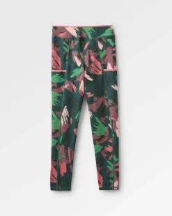 Mantra Recycelte Aktiv Leggings - Abstrakte Bergtanne