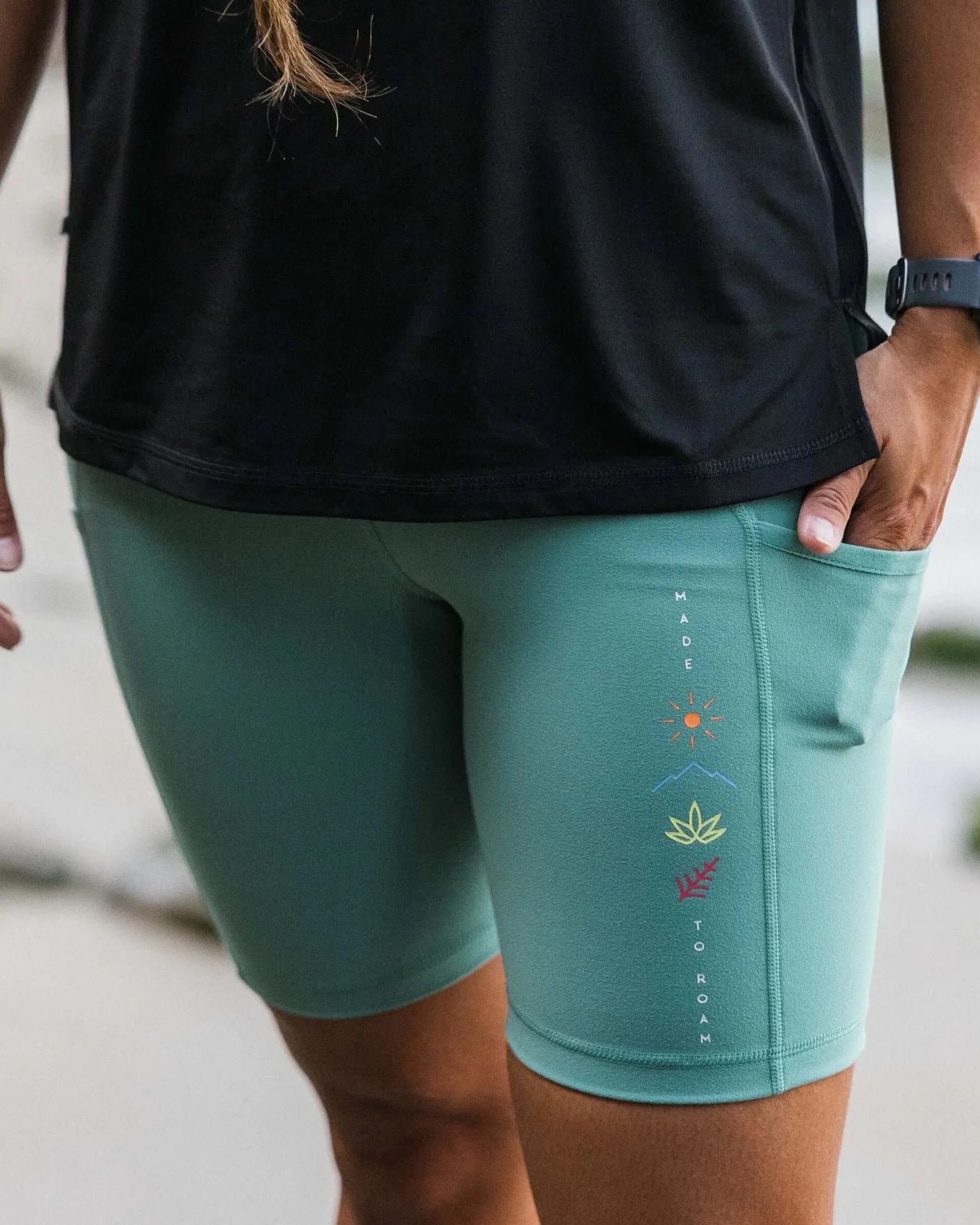 Mantra Recycelte Aktiv-Short - Tiefsee