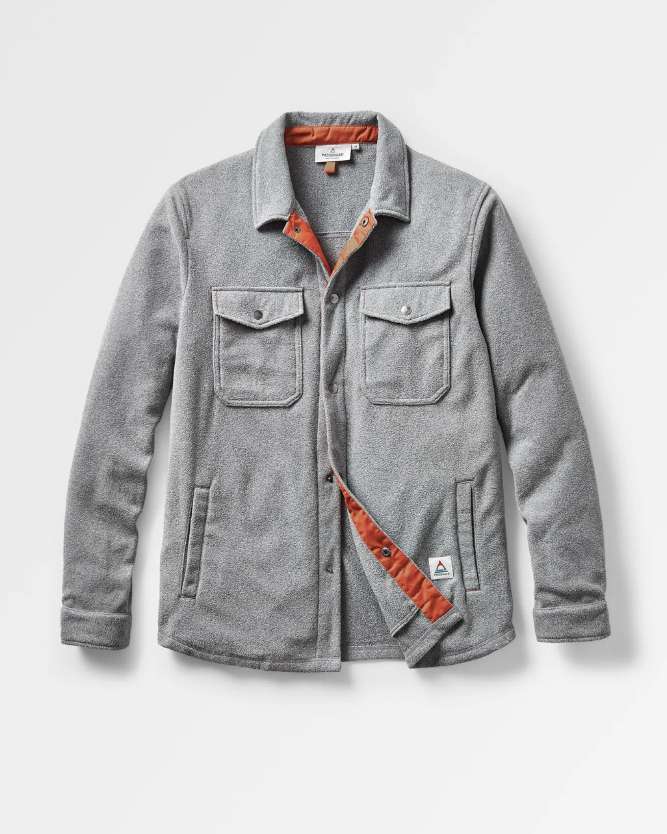 Maple Recyceltes Polar-Fleece-HemdMaple Polar-Fleece-Hemd - Graumeliert