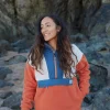 Maren 1/2 Zip Recyceltes Sherpa-Fleece - Gebranntes Orange