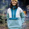 Maren 1/2 Zip Recyceltes Sherpa-Fleece - Arktis